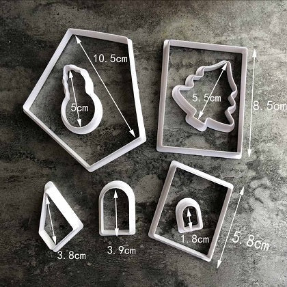 Merry Christmas Multi Cutter 8Pcs Set Plastic