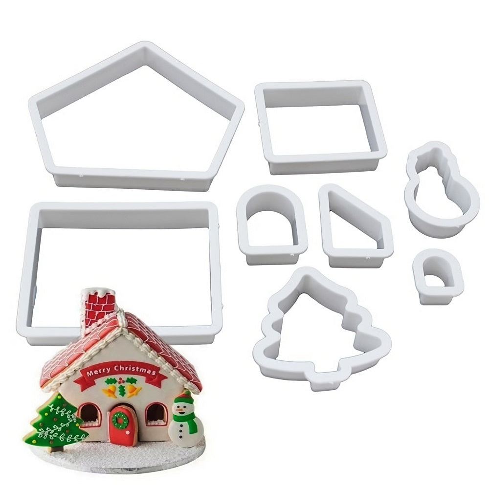 Merry Christmas Multi Cutter 8Pcs Set Plastic