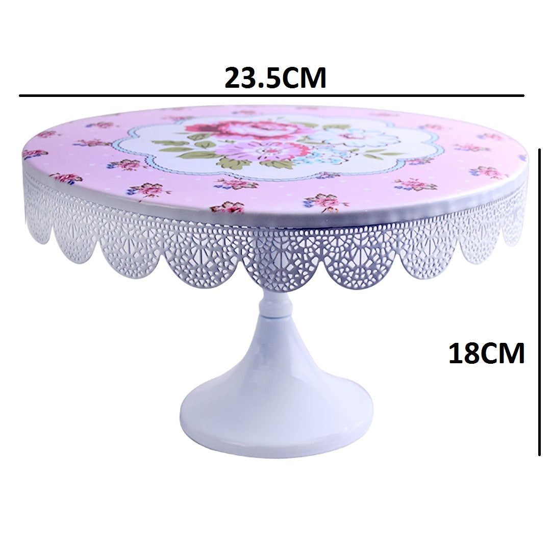 Metal Flowers Design Cake Stand 23.5cm