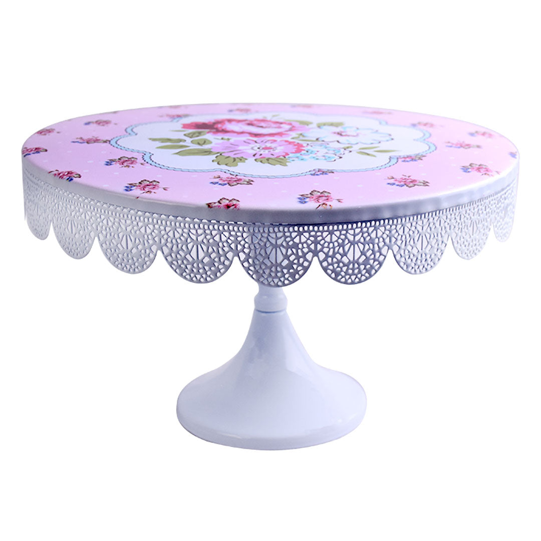 Metal Flowers Design Cake Stand 23.5cm
