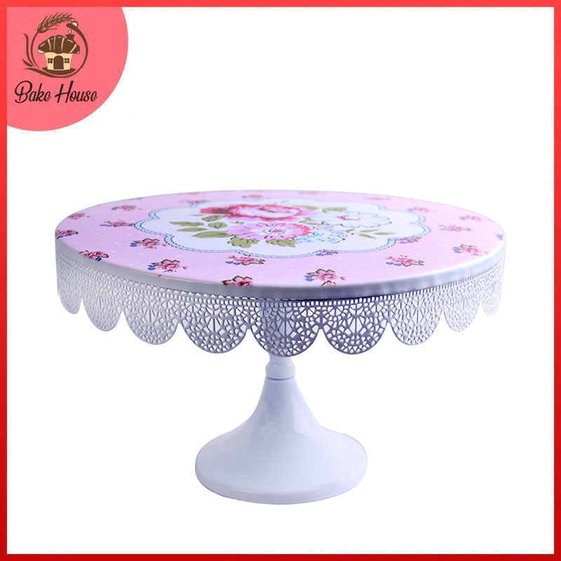 Metal Flowers Design Cake Stand 23.5cm
