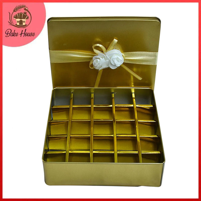 Metal Gift Box Golden