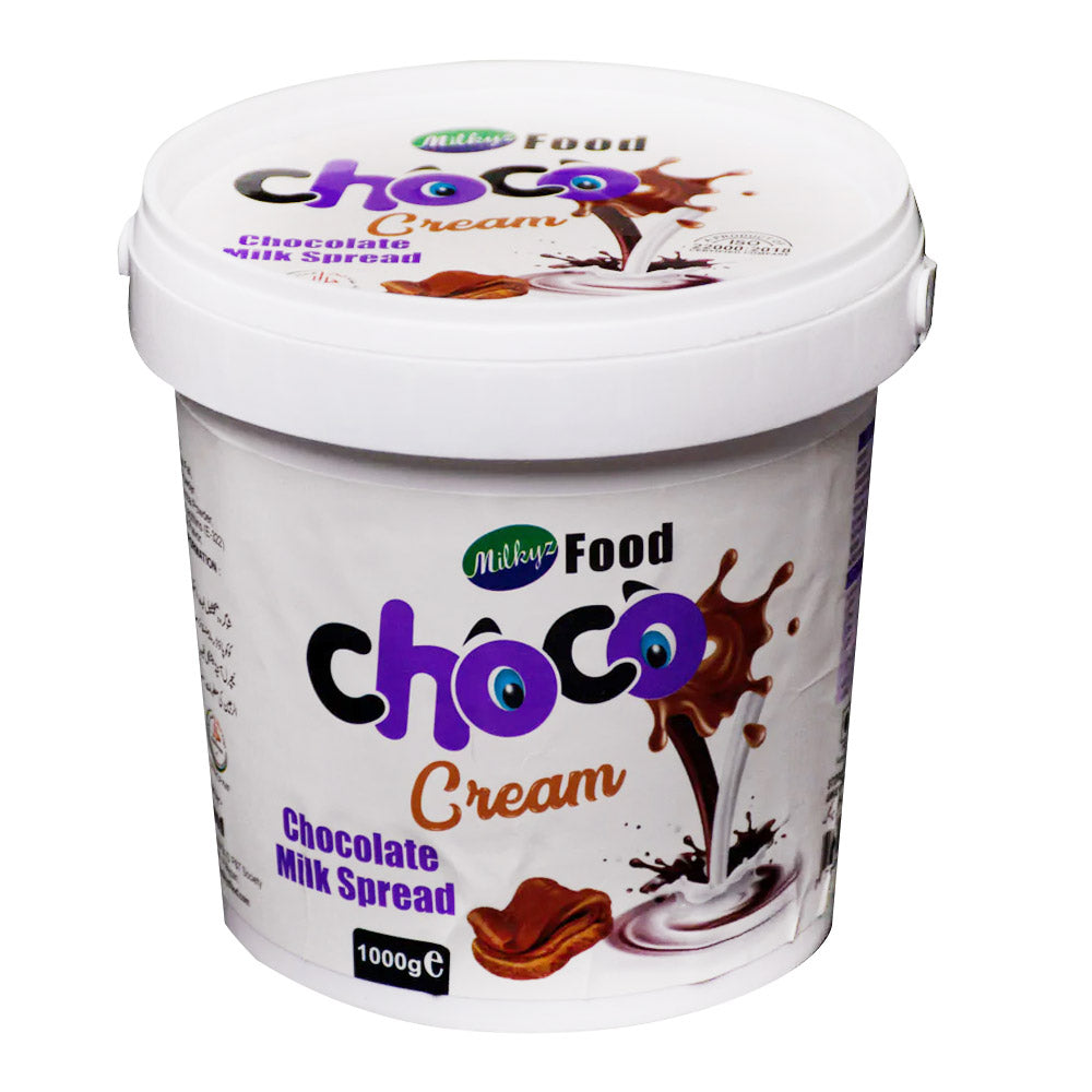 Milkyz Food Choco Cream Chocolate Milk Spread 1KG Bucket Free Delivery All Over Pakistan