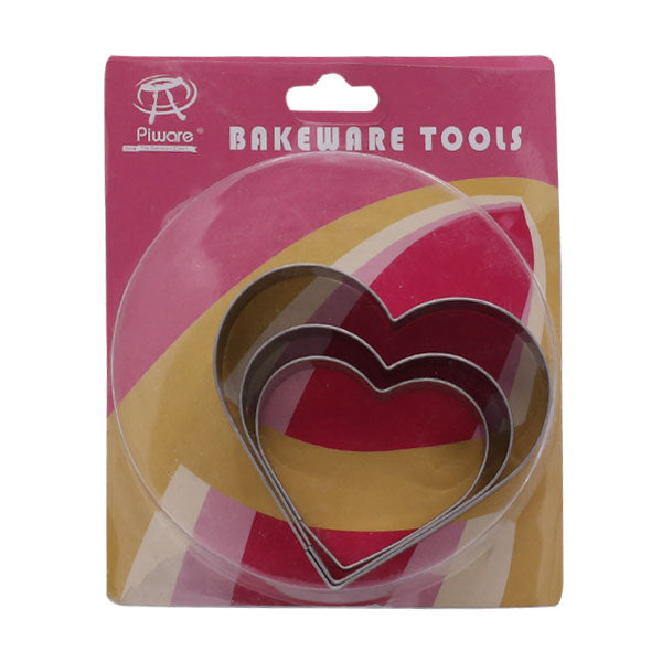 Stainless Steel Heart Cutter 3Pcs Set
