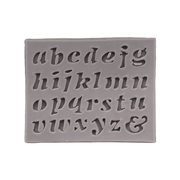 A to Z Mini Lowercase Alphabet Silicone Fondant Mold