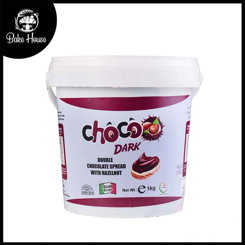 Milkyz Food Choco Dark Double Chocolate Spread With Hazelnut 1kg Bucket