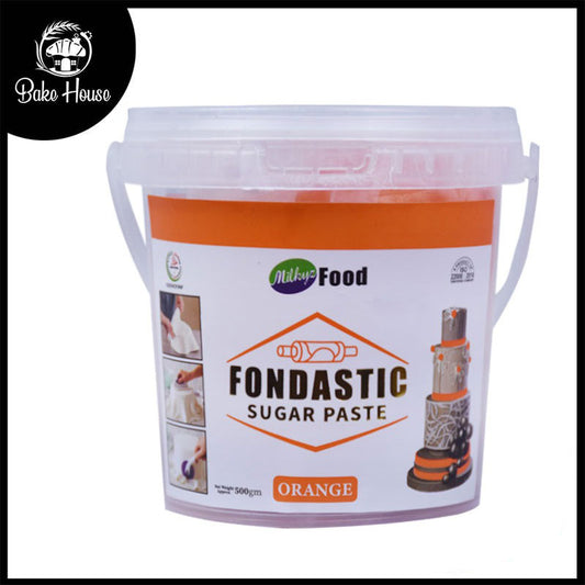 Milkyz Food Fondastic Orange Fondant Sugar Paste 500gm