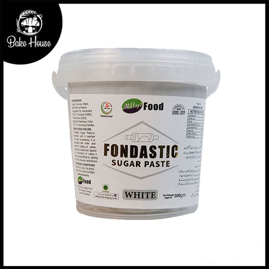 Milkyz Food Fondastic White Fondant Sugar Paste 500gm
