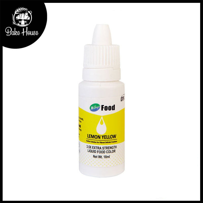 Milkyz Food Liquid Food Color Lemon Yellow 18ML Dropper Bottle
