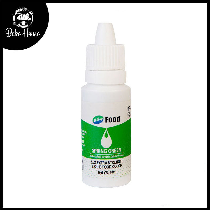Milkyz Food Liquid Food Color Spring Green 18ML Dropper Bottle