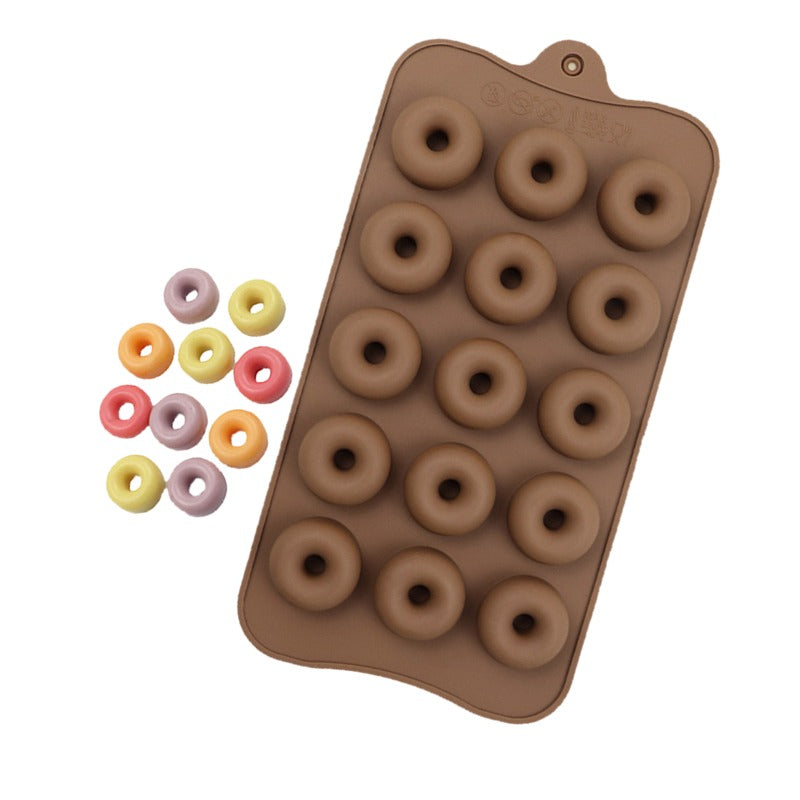 Mini Donut Silicone Chocolate Mold 15 Cavity