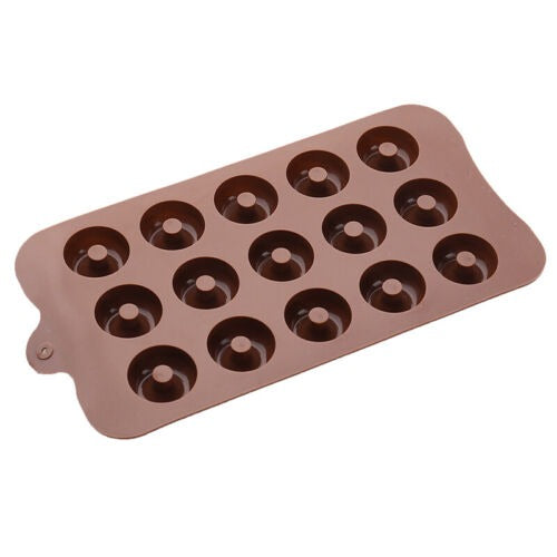Mini Donut Silicone Chocolate Mold 15 Cavity