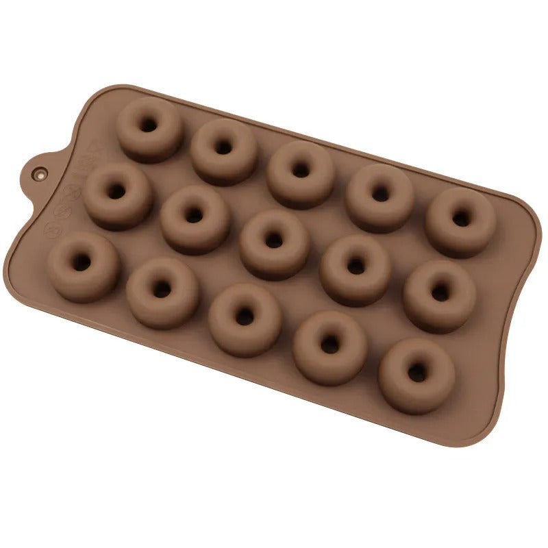 Mini Donut Silicone Chocolate Mold 15 Cavity