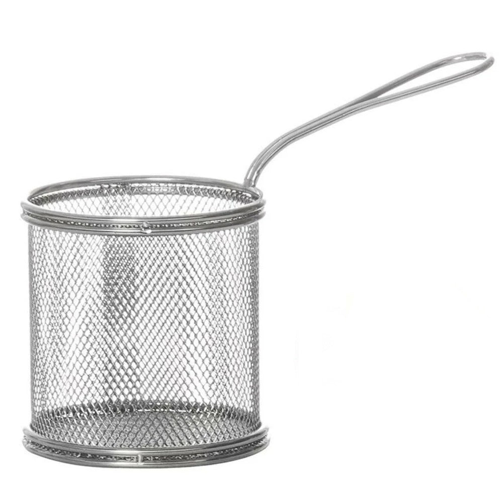 Mini Fry Basket Stainless Steel Round