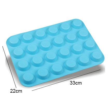 Mini Silicone Muffin Cupcake Baking Tray 24 Cavity