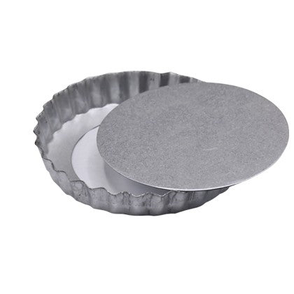 Mini Tart Pie Pan 5 Inch With Loose Bottom Silver