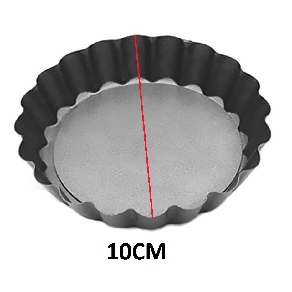 Mini Tart Pie Pan Round Loose Bottom Non Stick 10cm