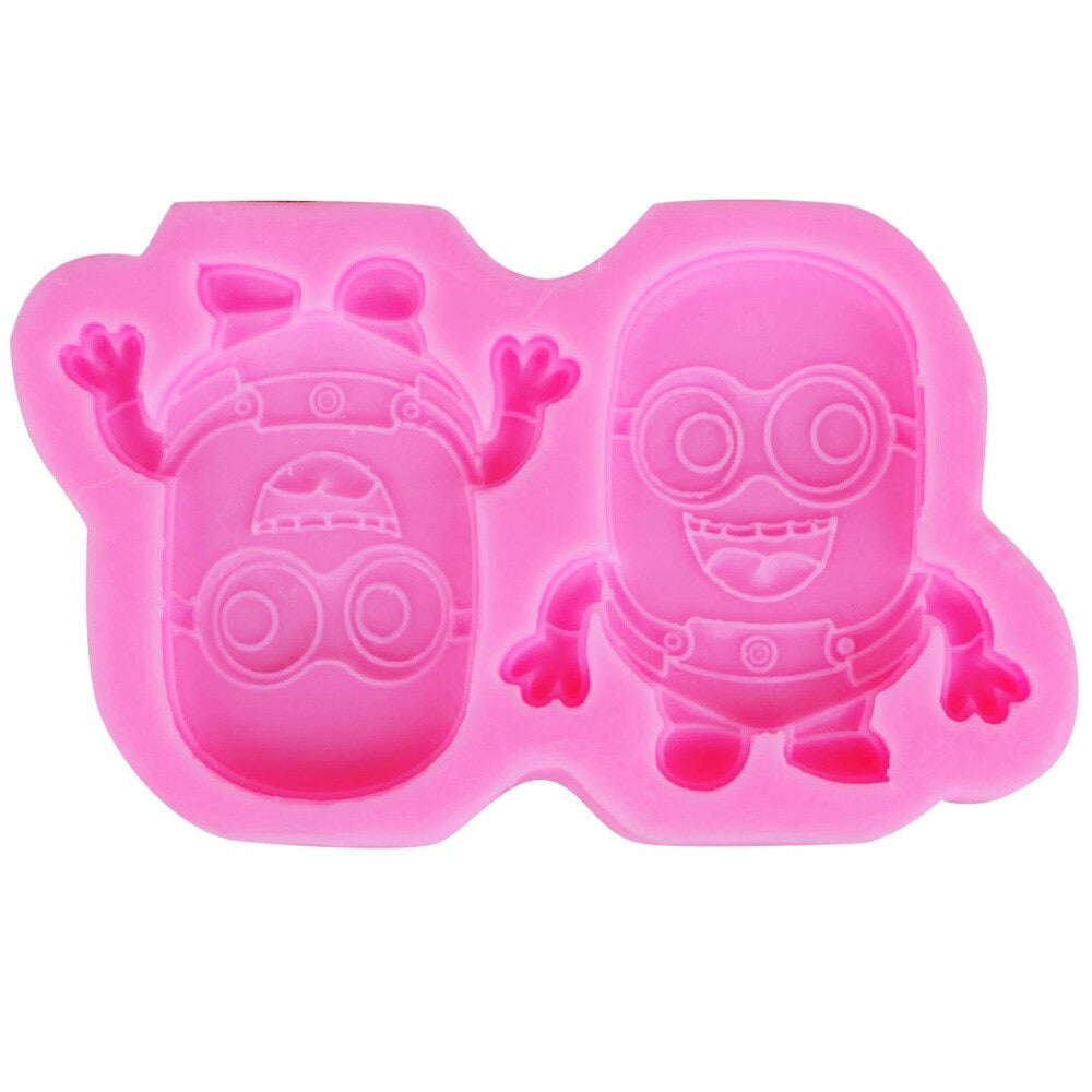 Minions Silicone Fondant Mold 2 Cavity