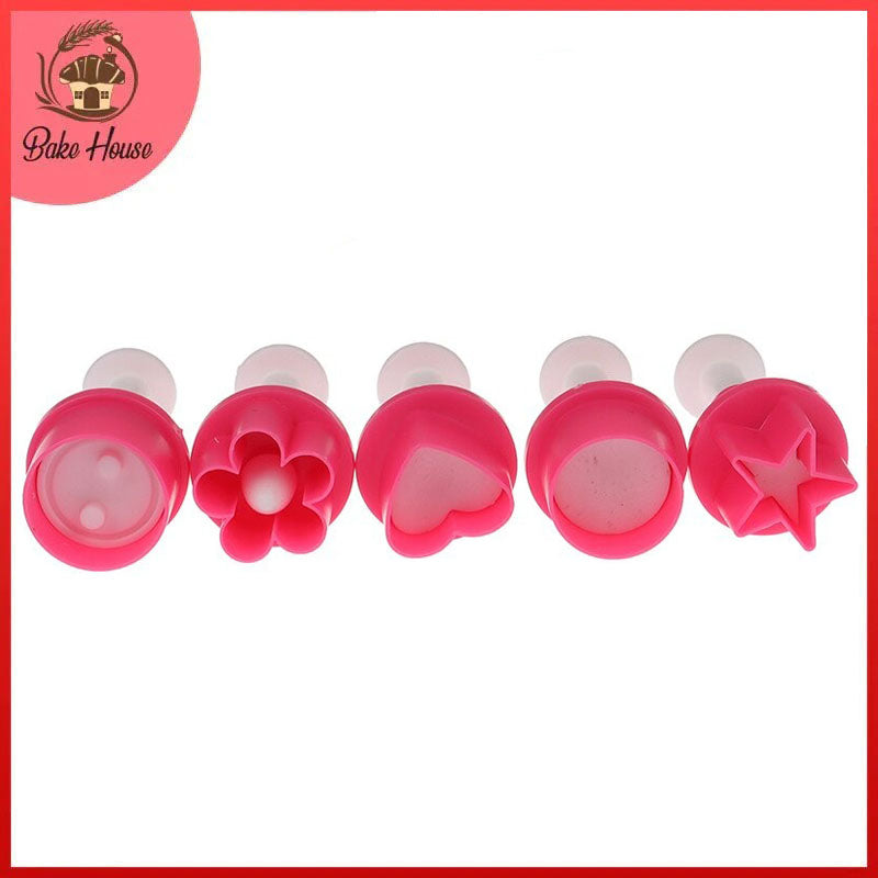 Mix Fondant Plunger Cutter 5Pcs Set