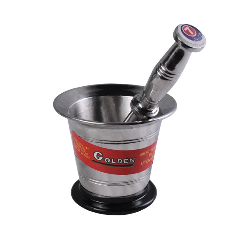 Mortar & Pestle Set Stainless Steel Size 07