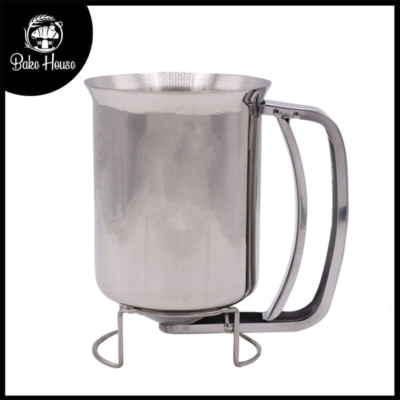 Mug Style Stainless Steel Pancake Batter Dispenser