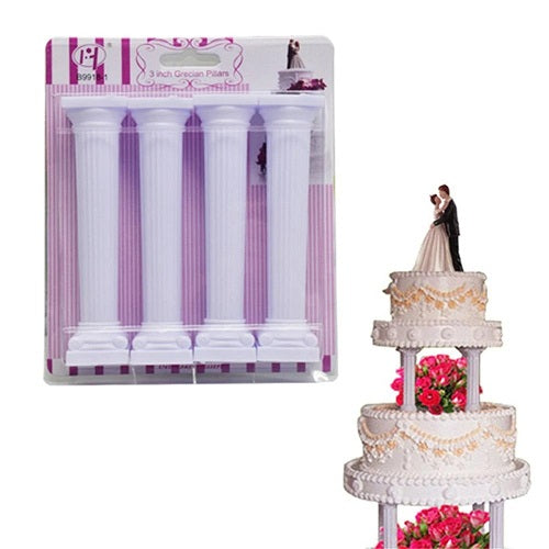 Multi Layer Cake Support Pillars Large Size 4Pcs Set
