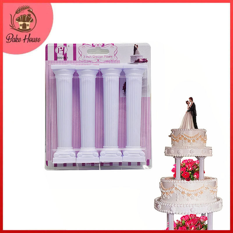 Multi Layer Cake Support Pillars Large Size 4Pcs Set