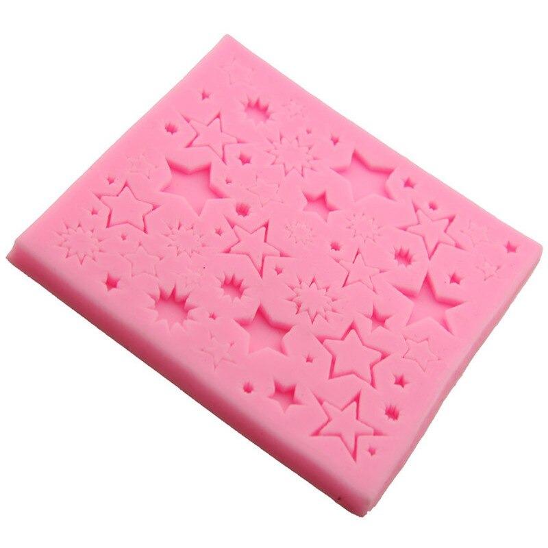 Multi Stars Silicone Fondant Cake Mold