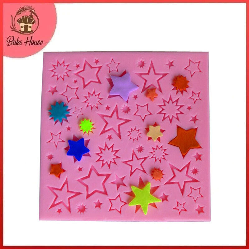 Multi Stars Silicone Fondant Cake Mold