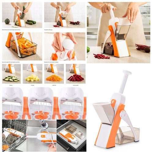 Multifunctional Spring Slicer Vegetable Cutter