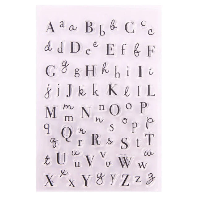 Multiple Style Alphabet Silicone Rubber Stamp