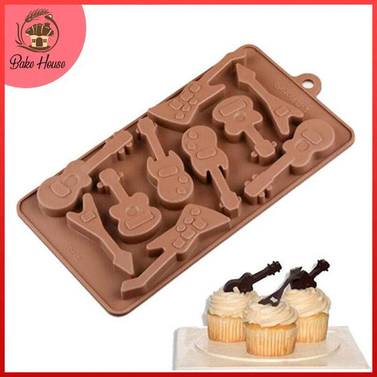 Musical Instruments Silicone Chocolate Mold 10 Cavity