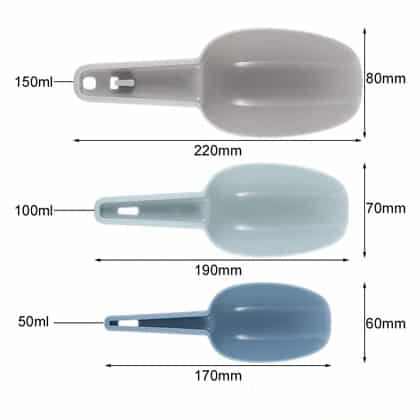 Nesting Spoon Plastic 3Pcs Set