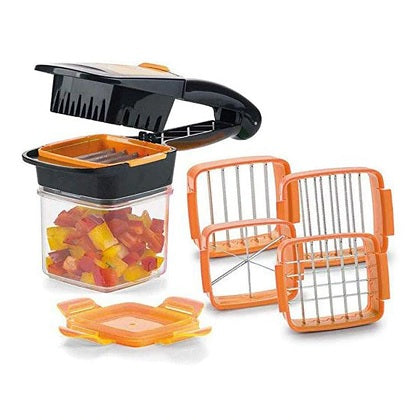 Nicer Dicer Quick Genius 7Pcs Orange