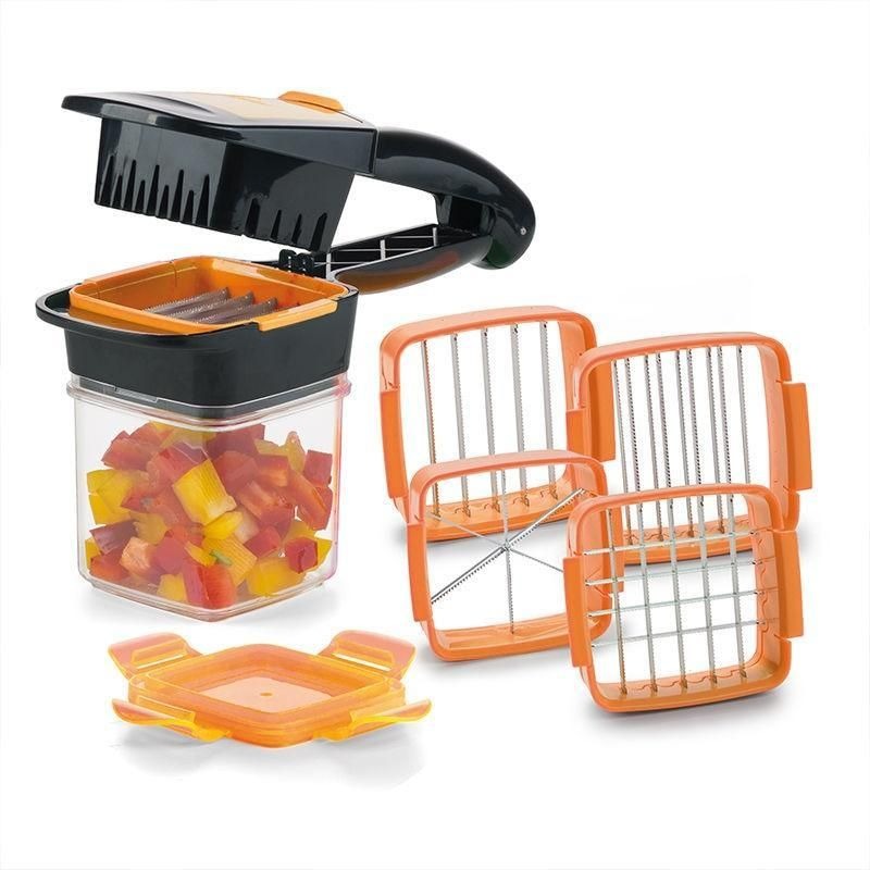 Nicer Dicer Quick Genius 7Pcs Orange