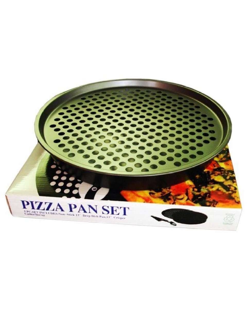 Non Stick Deep Dish Crust Pizza Pan Set