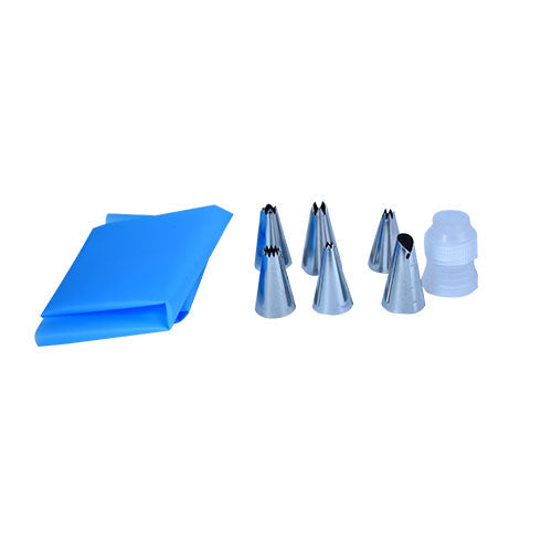 Nozzle Set 6Pcs Steel With Coupler & Icing Bag