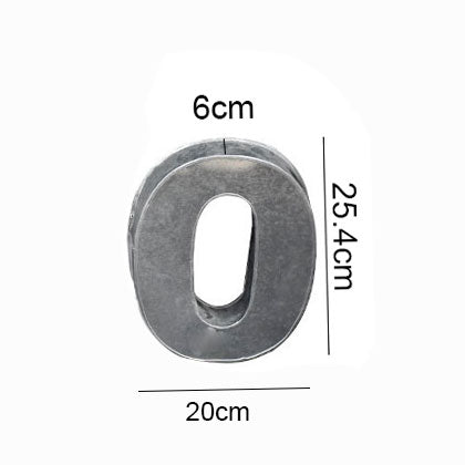 Number Cake Baking Mold Silver Tin (0)
