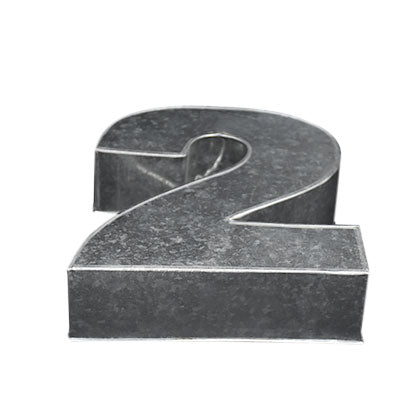 Number Cake Baking Mold Silver Tin (2)