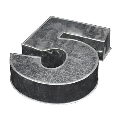 Number Cake Baking Mold Silver Tin (5)