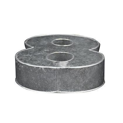 Number Cake Baking Mold Silver Tin (8)