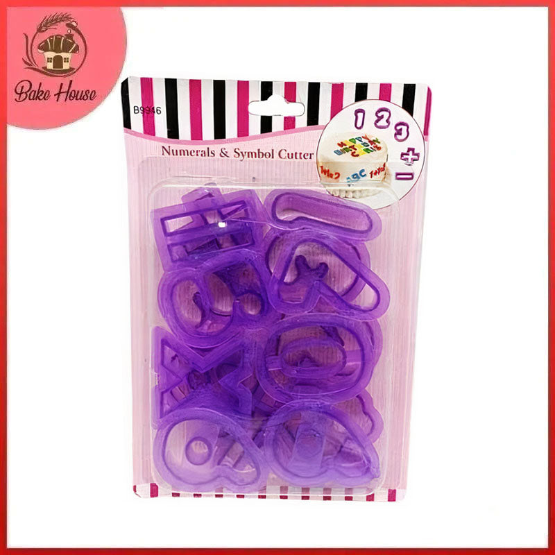 Numbers & Symbols Fondant & Cookie Cutter Set