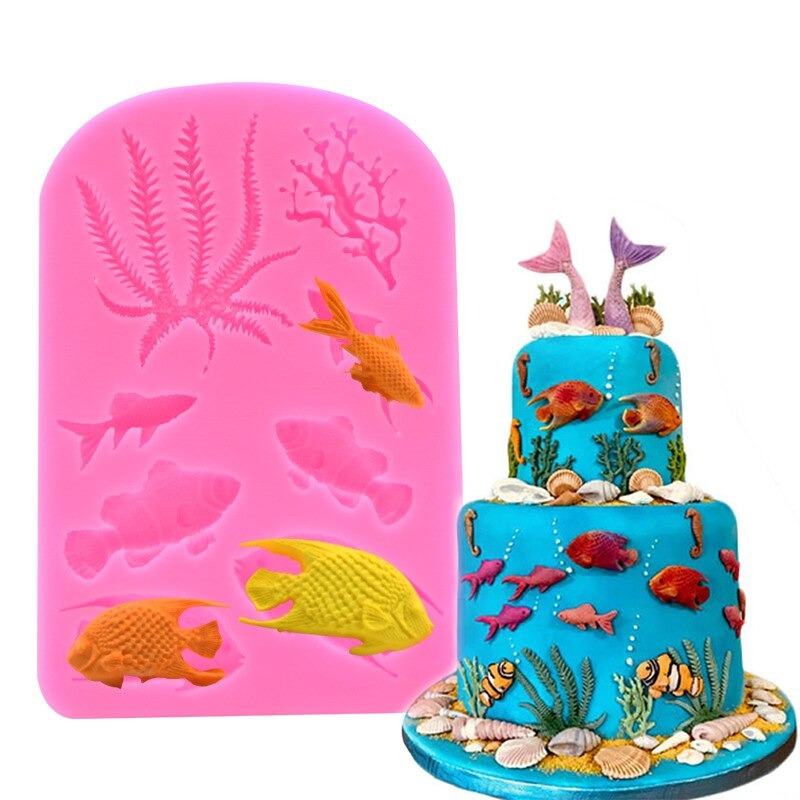 Ocean Sea Theme Silicone Fondant Mold