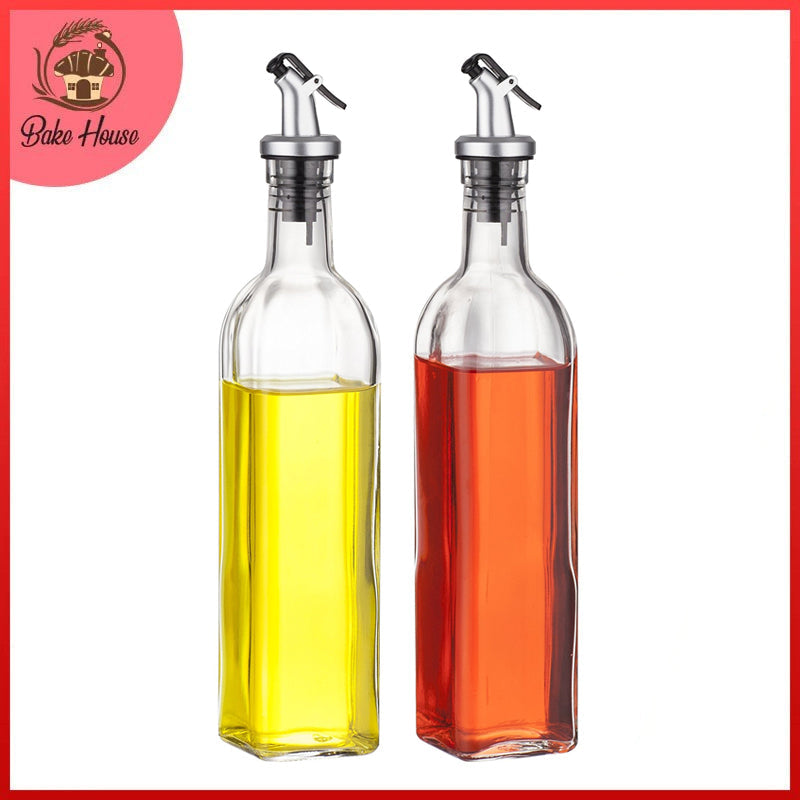 Oil Glass Bottle 500ML 2Pcs Set