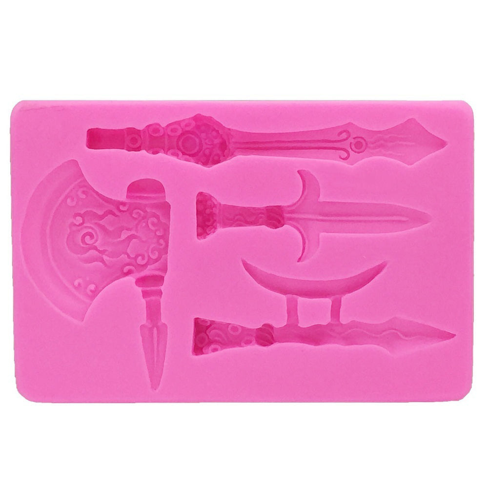 Old Theme War Tools Silicone Fondant & Chocolate Mold