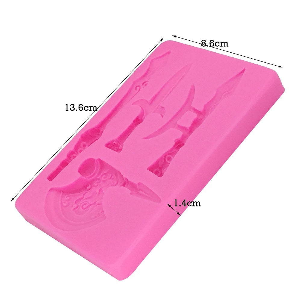 Old Theme War Tools Silicone Fondant & Chocolate Mold