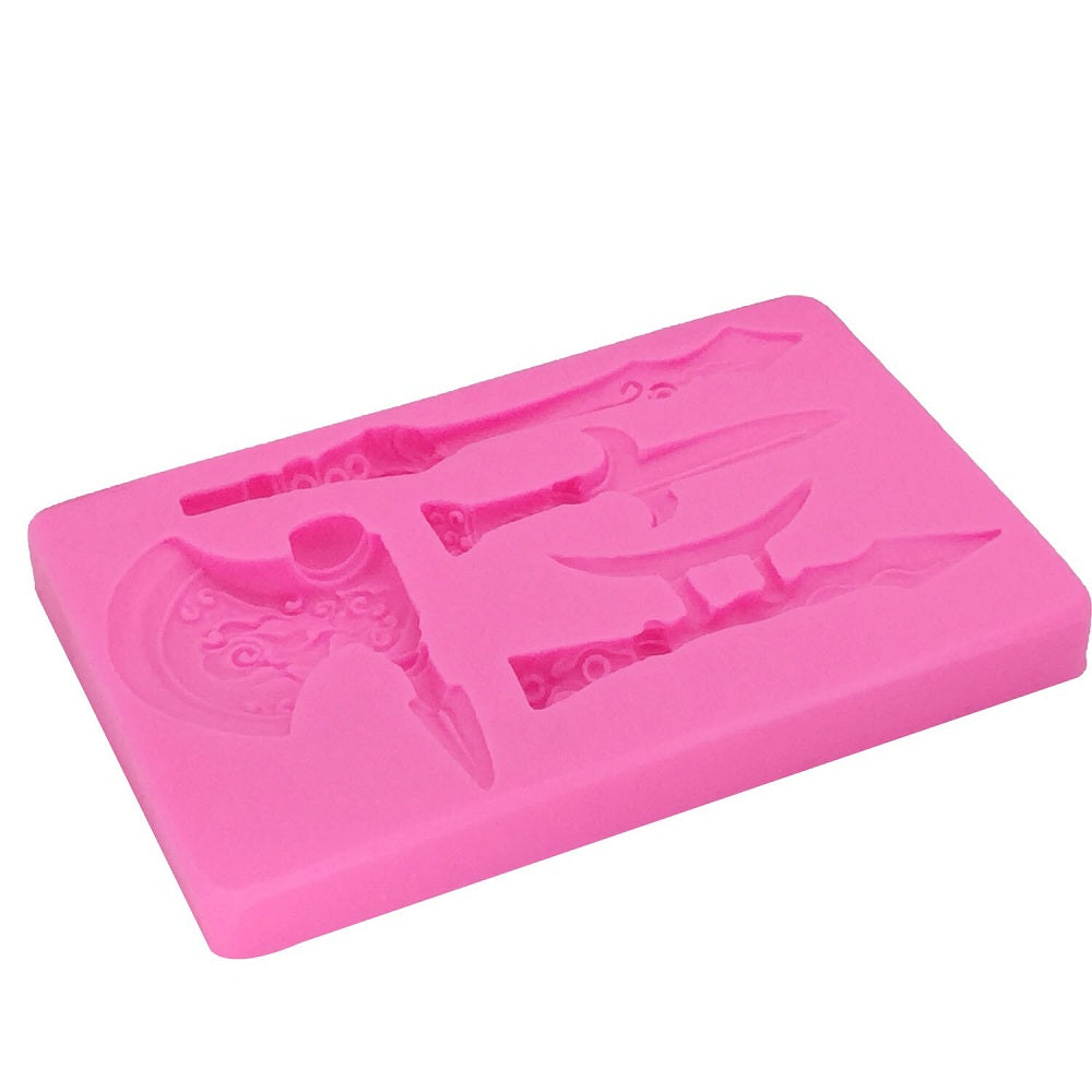 Old Theme War Tools Silicone Fondant & Chocolate Mold