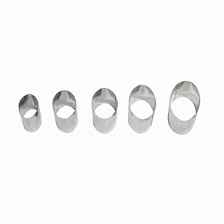 Oval Shape Cookie Cutter Stainless Steel 5Pcs Set