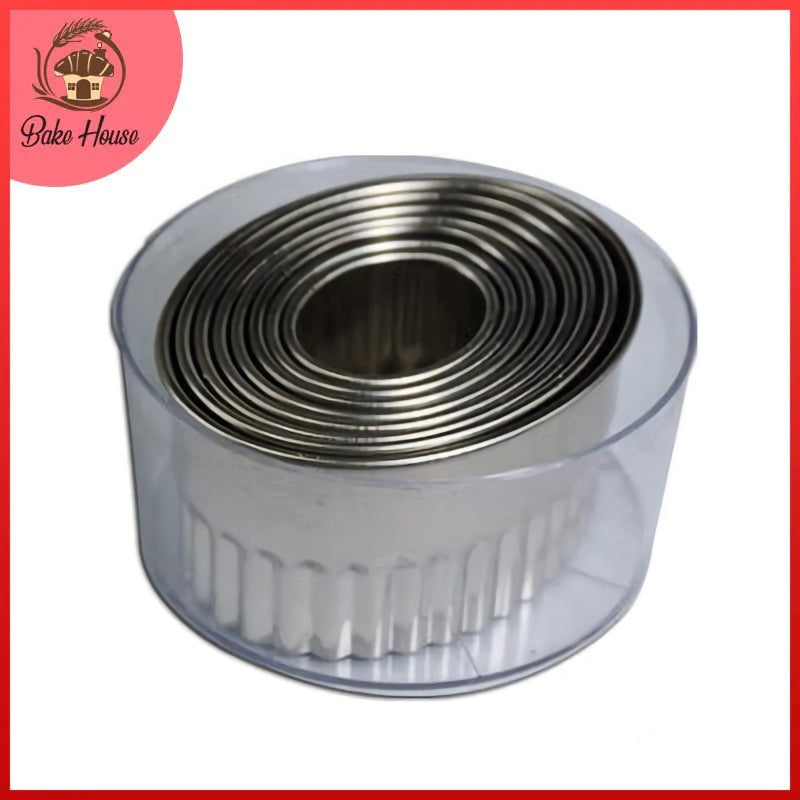 Oval Shape Cookie Cutter Stainless Steel 8Pcs Set