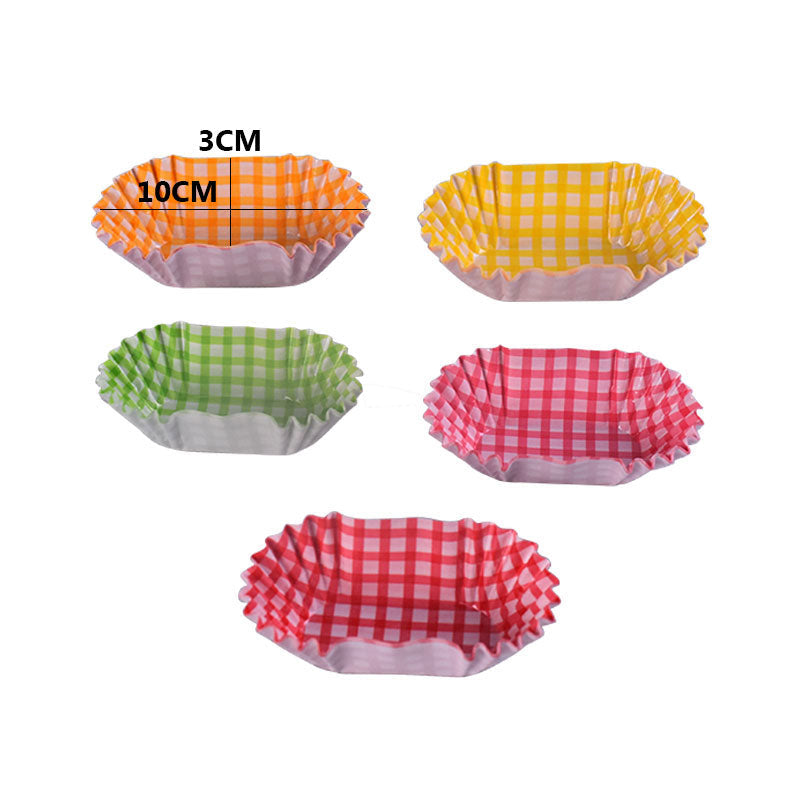 Oval Shape Pastries Liners 48pcs Pack